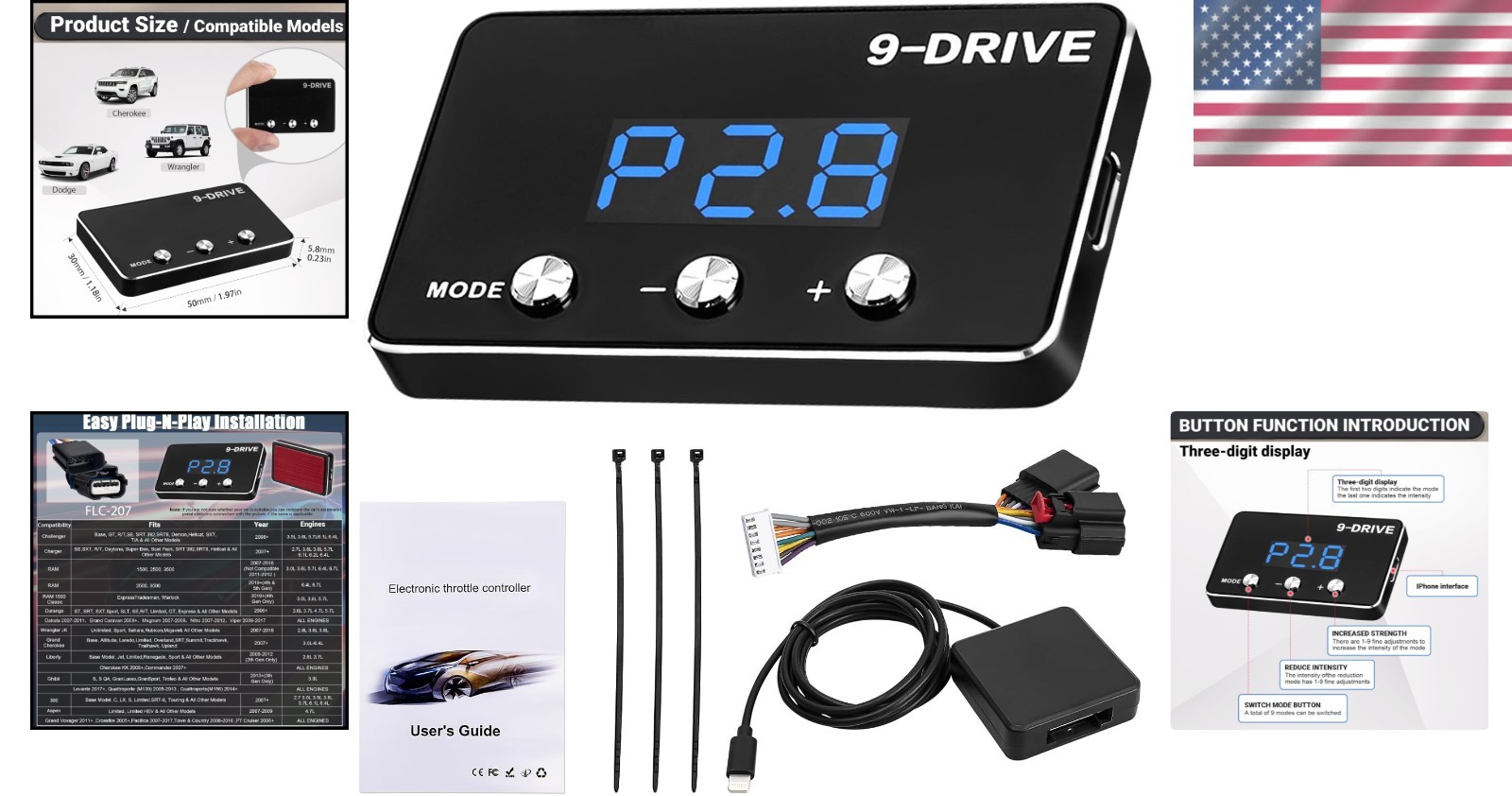 Throttle Response Controller 9 Drive Mode, 9 Drive Throttle Controller Automo...