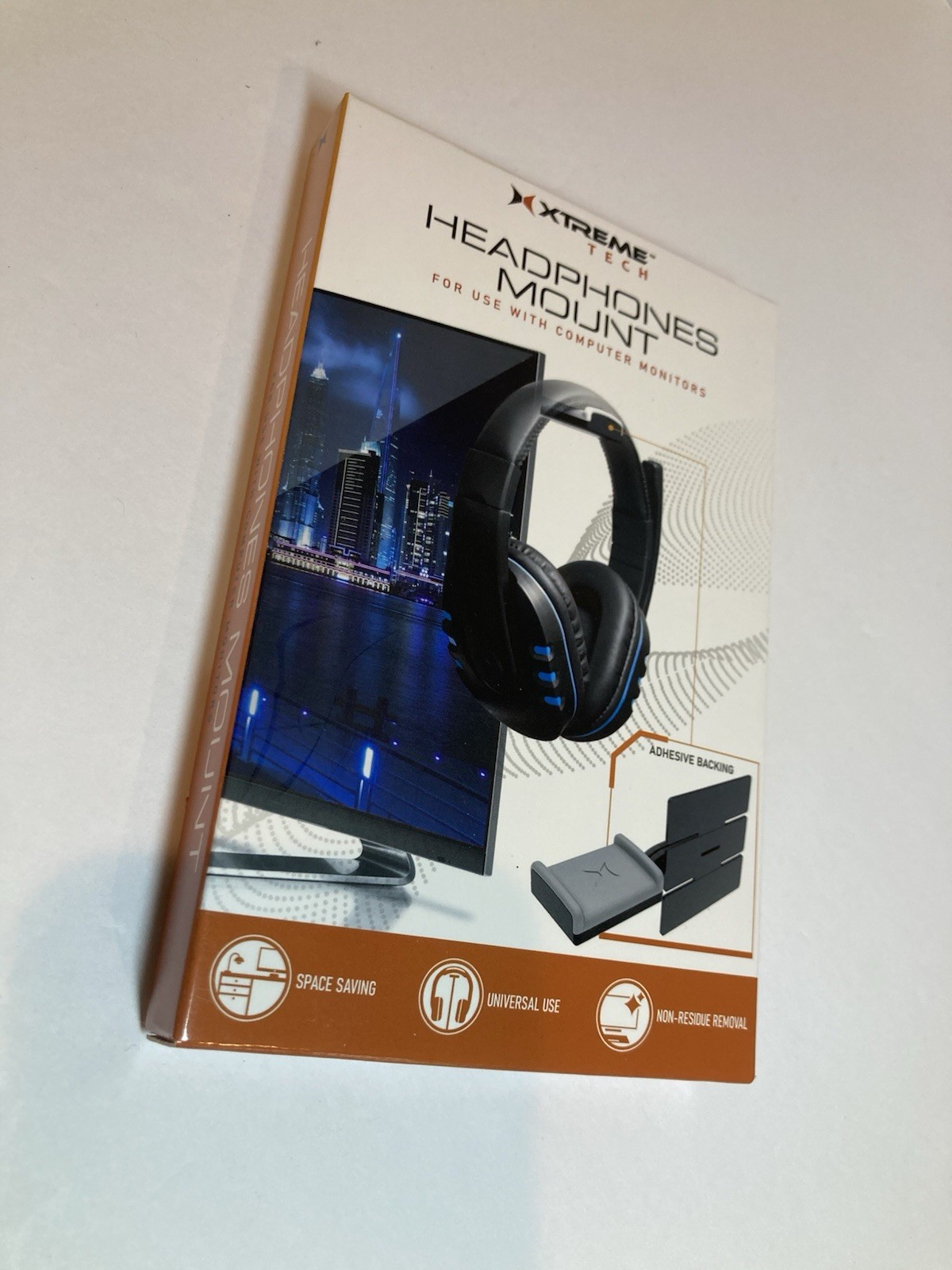 (2)Xtreme Tech Headphone Mount Hanger for Computer Monitors & Desk Organization