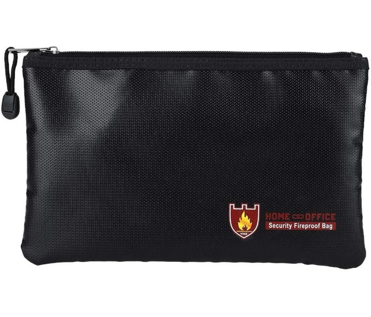 Fireproof Document Bag Silicone Coated Fiberglass Money Bag Pouch Documents Safe