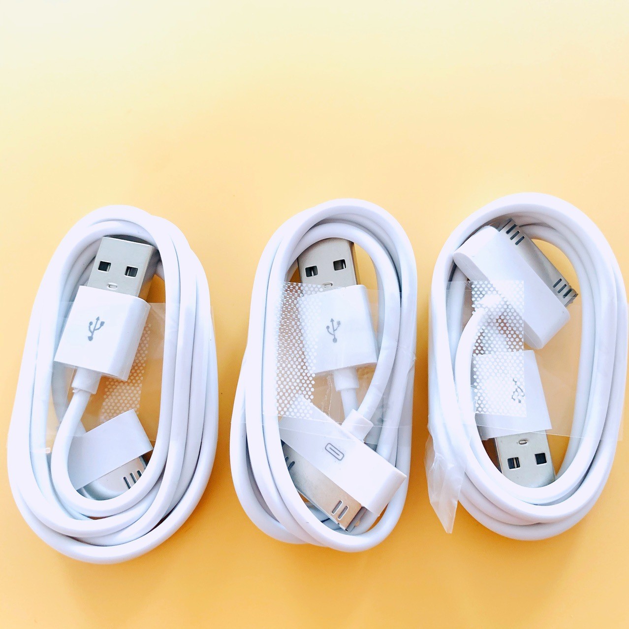 3PCS-30Pin 1M Wide Port Charging & Data Cable Compatible for iPhone 4/4S