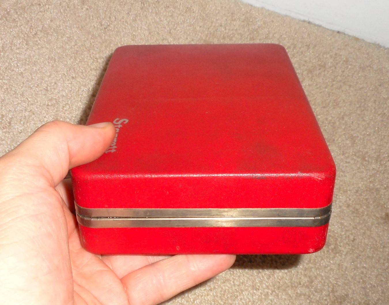 VINTAGE STARRETT NO. 196 UNIVERSAL DIAL TEST INDICATOR SET w/ BOX