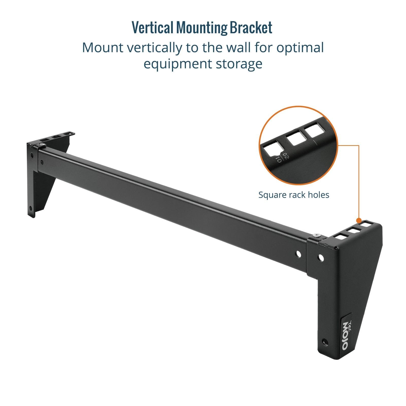 1U Foldable Vertical Rack Wall Mountable Patch Panel Bracket 19 Inch Server
