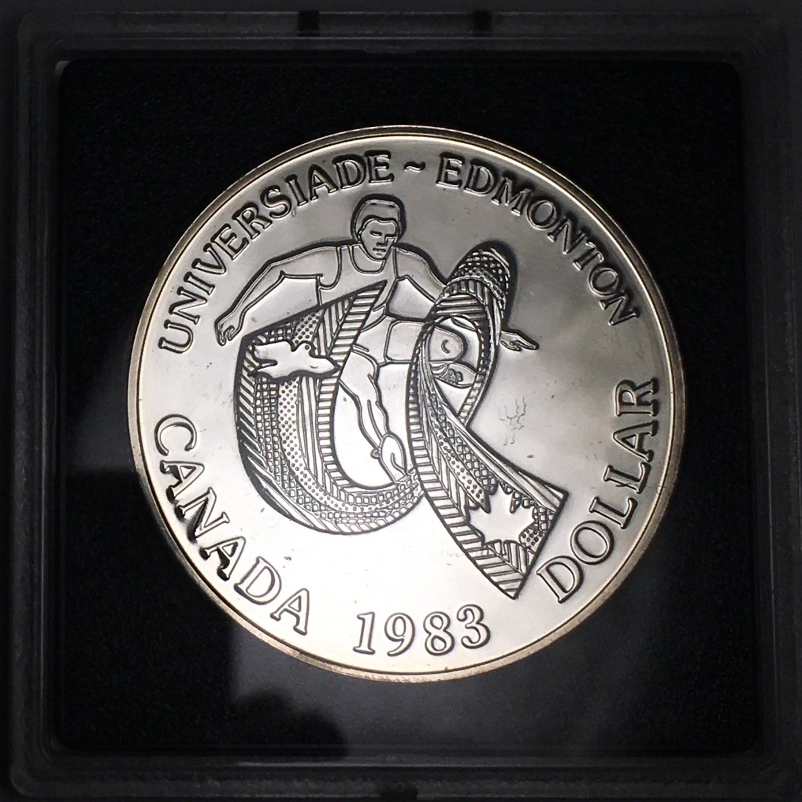 1983 Canada Silver Dollar - World University Games - KM#138 .375 ASW - 8266-SF