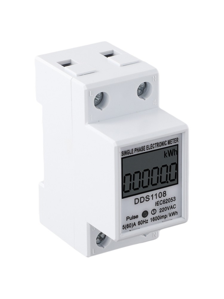 Functional Energy Meter Single-phase Plastic Easy To Install Efficient