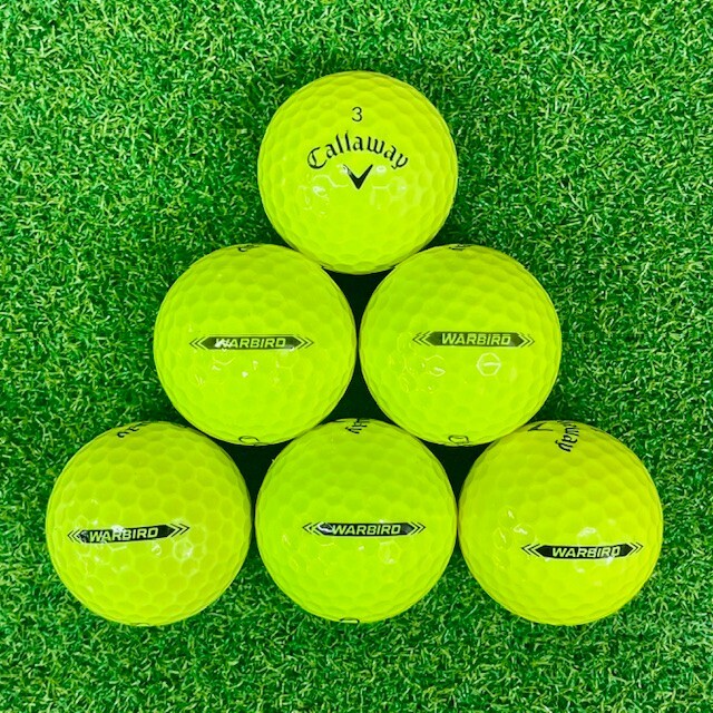24 Callaway Warbird Yellow Used Golf Balls 5A Mint  Condition FREE SHIPPING