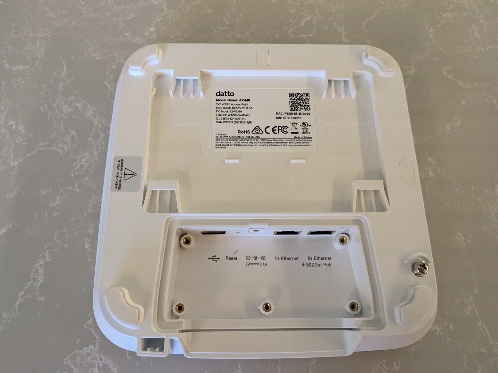 Tested Datto AP440 Cloud-Managed WiFi-6 AP Access Point
