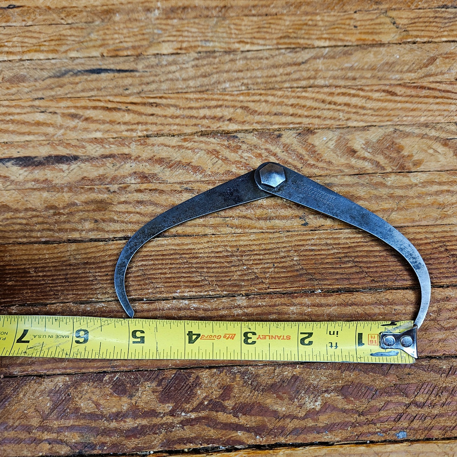 Vintage 5" Moore and Wright Outside Calipers