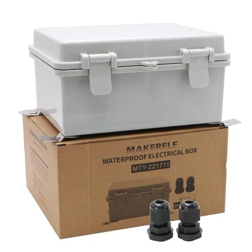 Small Junction Box Outdoor Electrical Watertight Plastic 8.6"*6.7"*4.3"