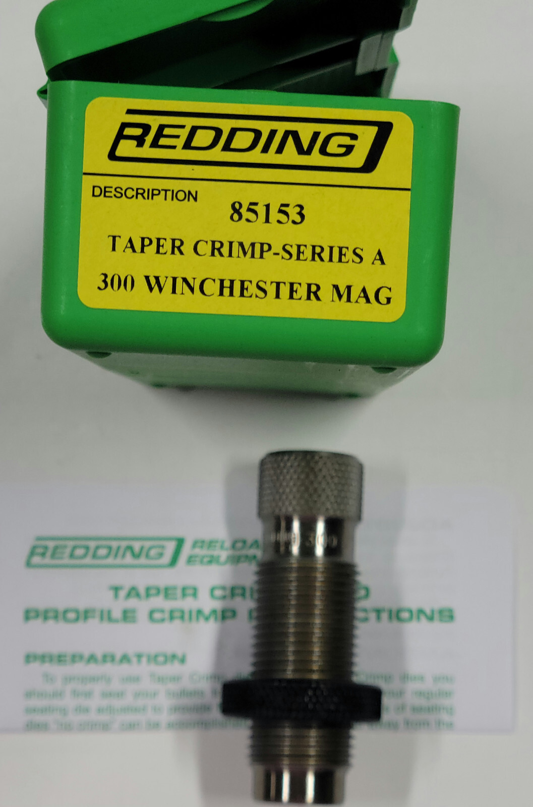 85153 REDDING TAPER CRIMP DIE - 300 WINCHESTER MAGNUM - BRAND NEW - FREE SHIP