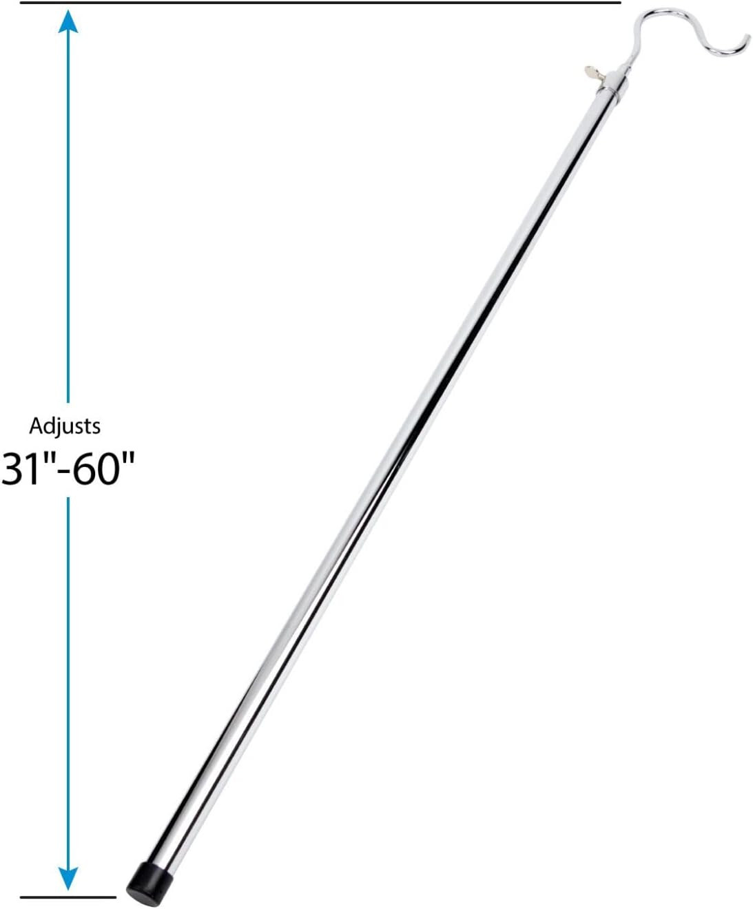 5' Garment Retriever Metal Clothing Clothes Display Retail 60" Adjustable Reach
