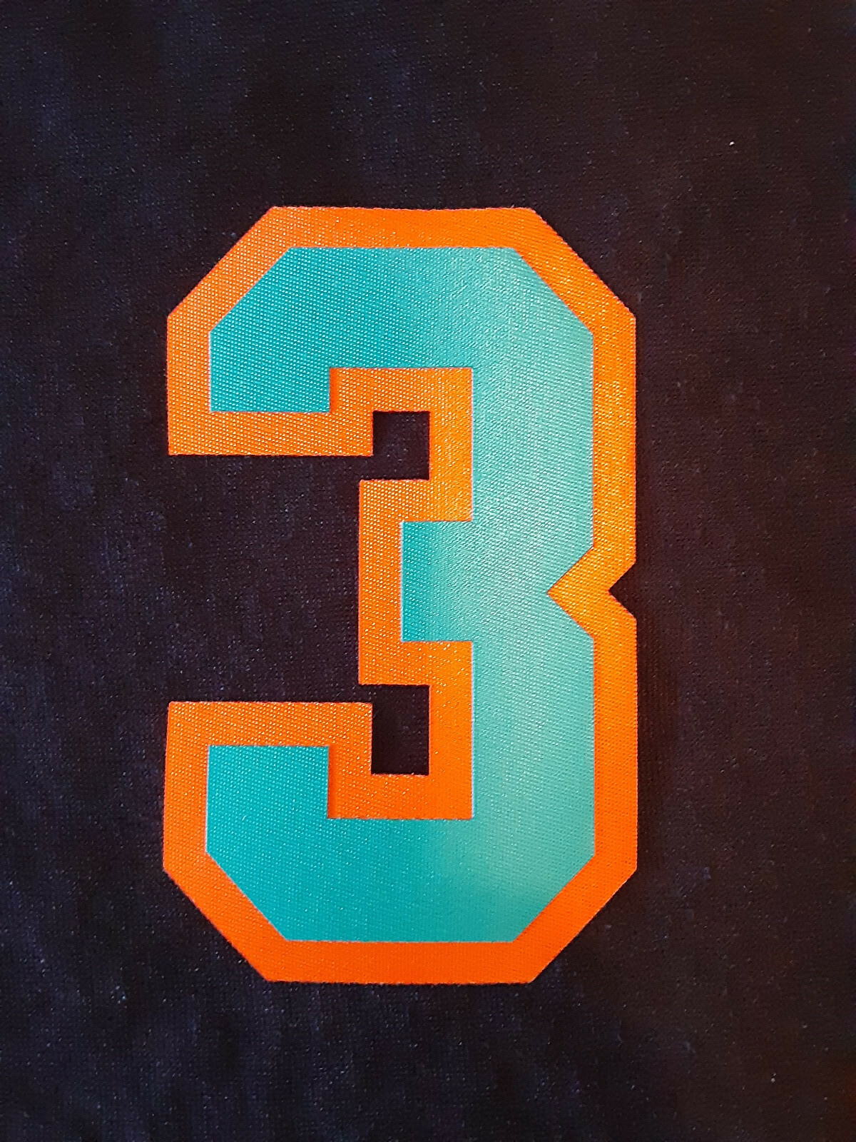Tackle Twill Numbers 4" Block 2 Color  NHL, NFL, NBA Authentic Jersey numbers 