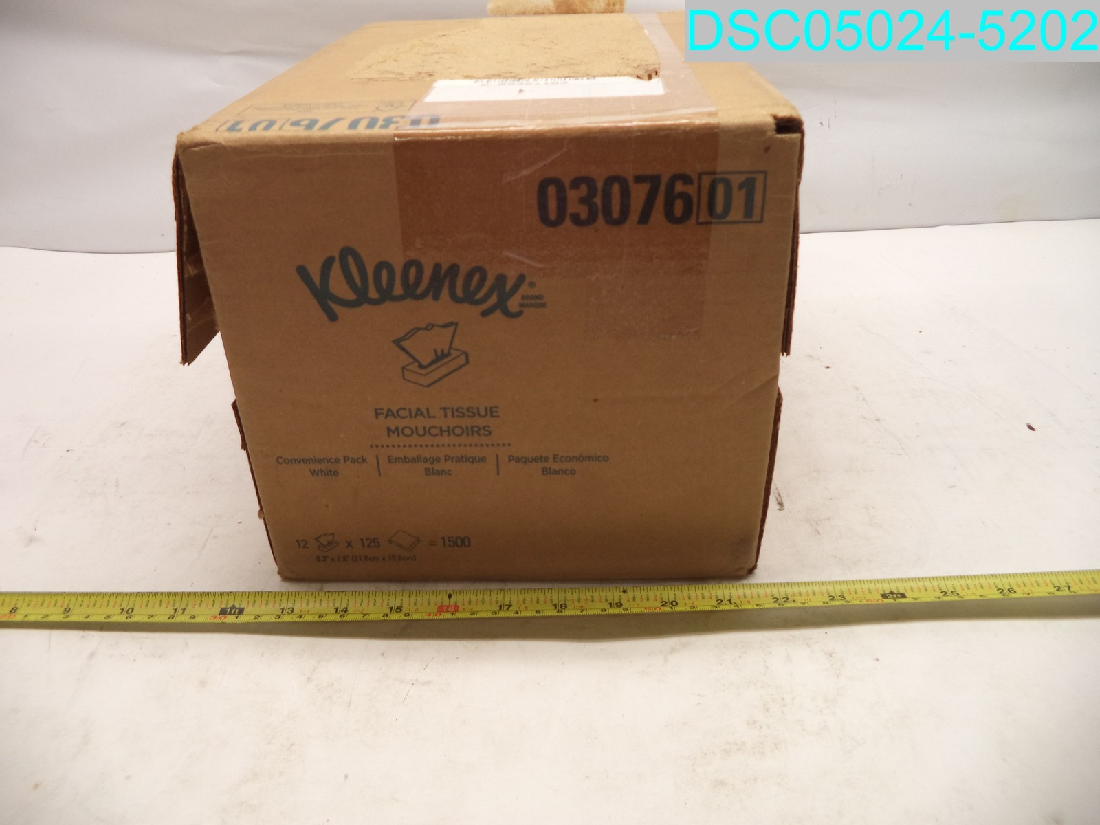 QTY=1500(12 X 125):Kleenex Professional Standard 2Ply Facial Tissue 036000216066