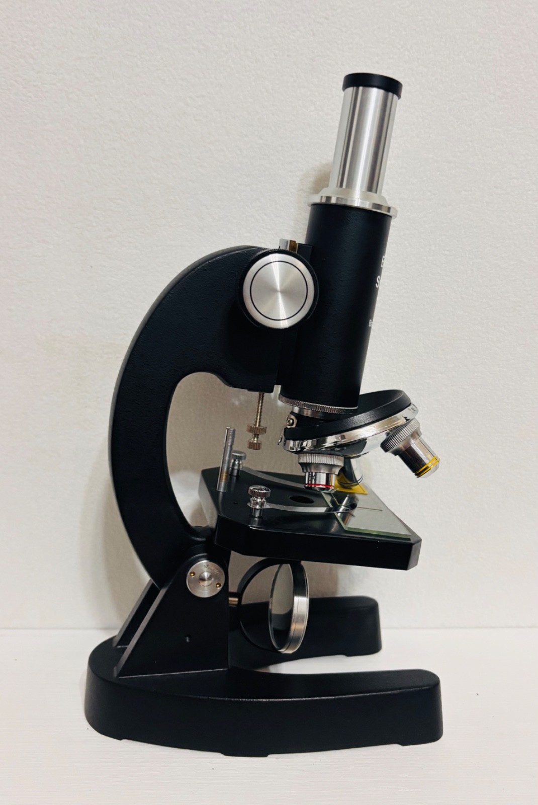 Edmund Scientific 300X Microscope Japan Case Wooden Box Beautiful Comple