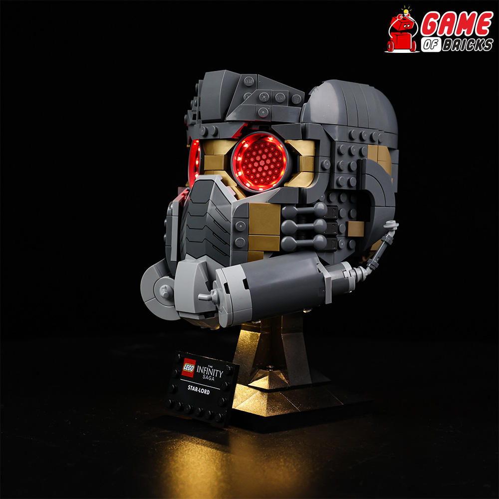 Light Kit for Star-Lord's Helmet - Compatible with LEGO® 76251 (Standard)