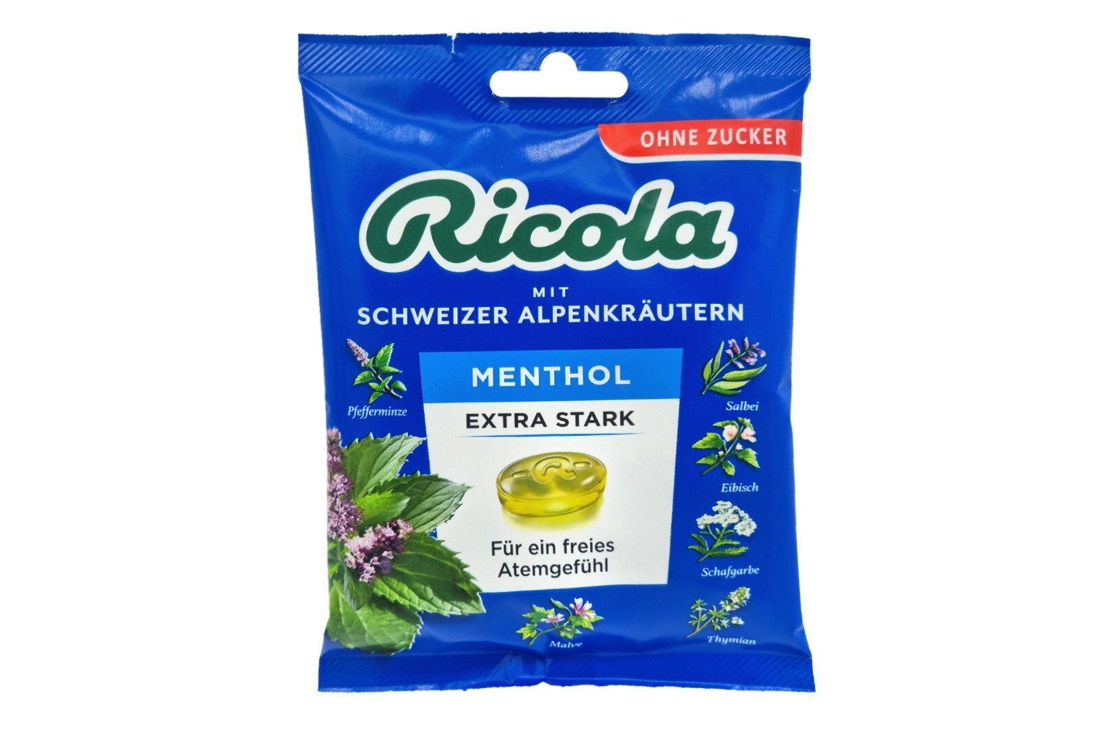 9x bags RICOLA Extra Strong Menthol 🍬 Swiss throat drops lozenges ✈ TRACKED