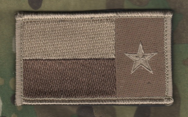 JOINT SP OPS TASK FORCE JSOTF-A KABUL 2" velkrö TAB: TEXAS FLAG (DD REVERSED)