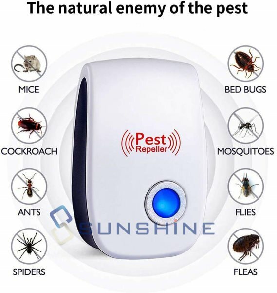 3Pcs Electronic Pest Repeller Ultrasonic Sonic Transonic Bats Rat Mouse Control