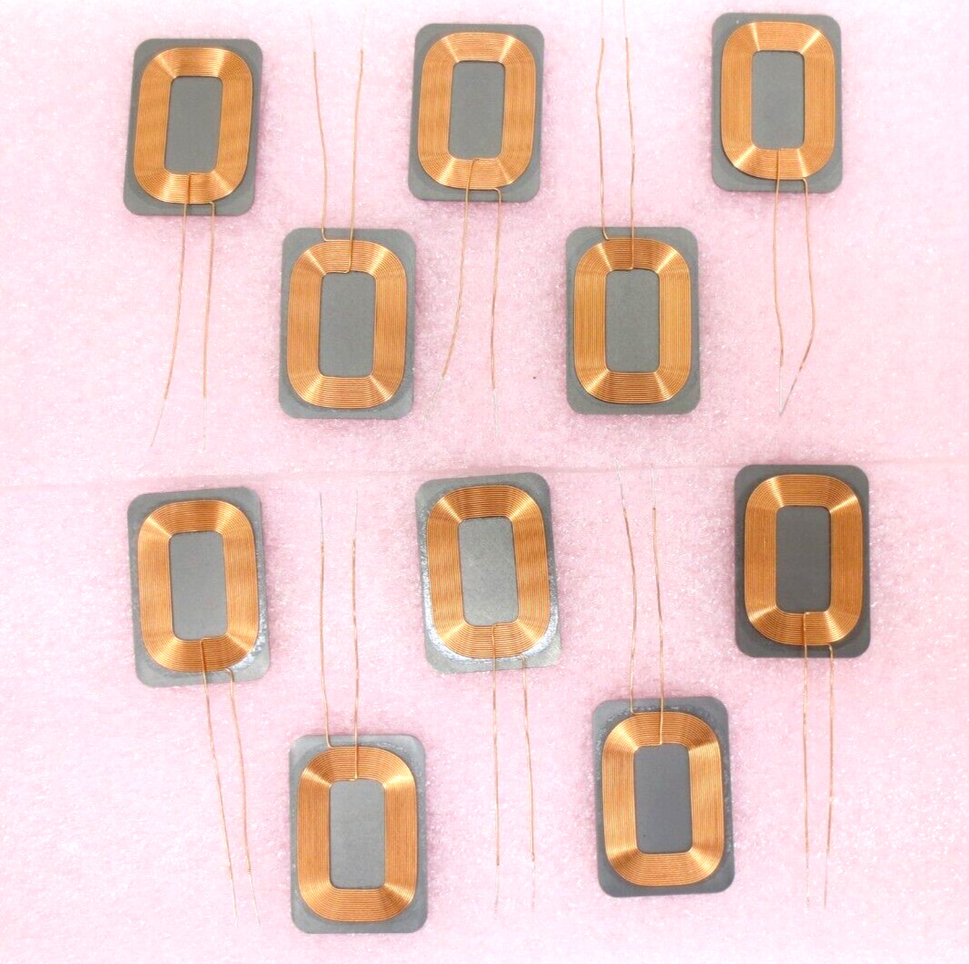10 Pc IWAS3827ECEB100J50 Wireless Charging Coil Receiver, 1 Layer 10.7µH 183mOhm