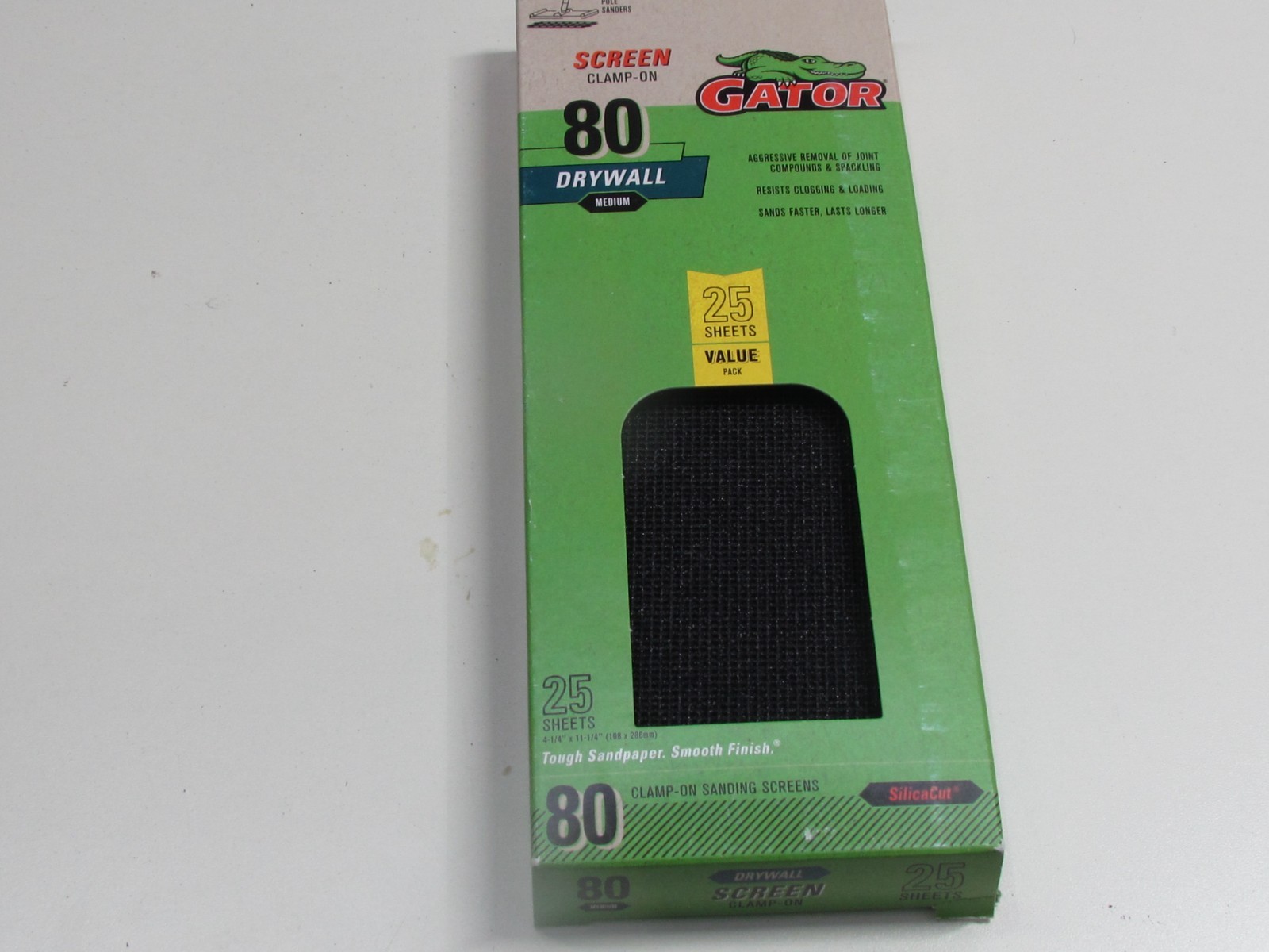 Gator 80 Grit Clamp-On Drywall Sanding Screen Medium 25 Sheets 246696-7119