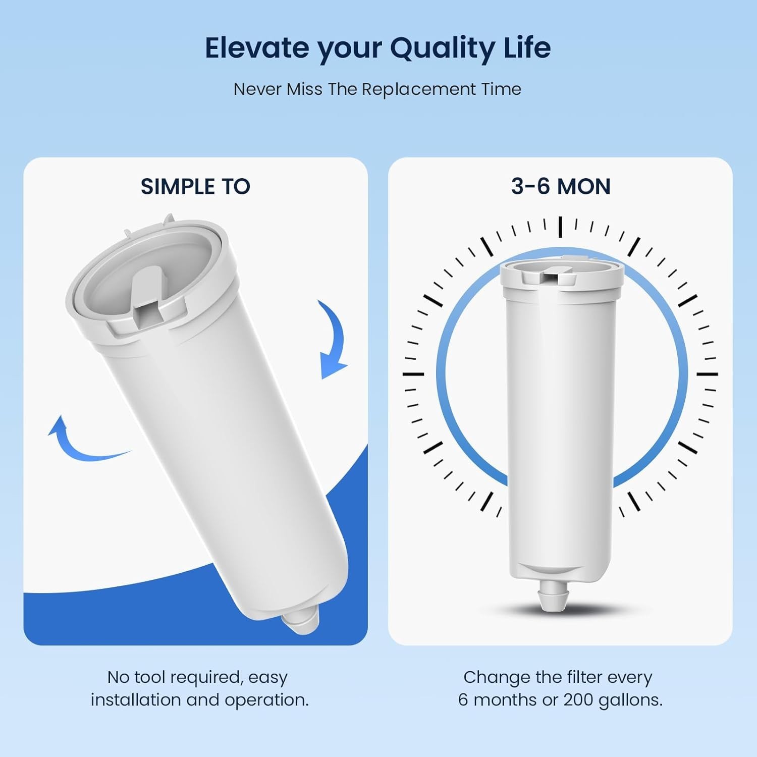 New Upgrades Replacement for GE Profile Opal Ice Maker Filter, NSF 42 Certifi...