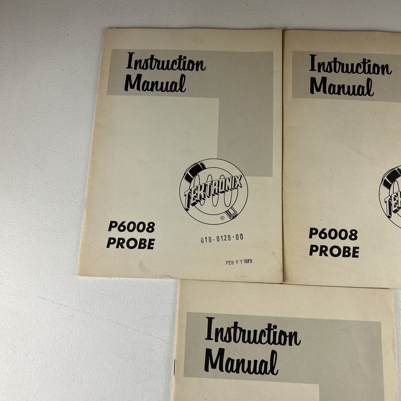 Tektronix P6006 & P6008 Probe Instruction Manuals