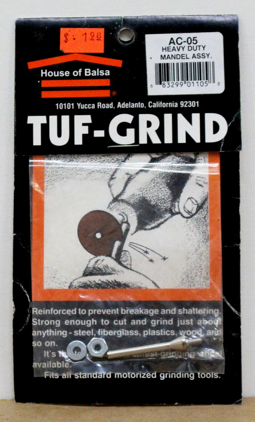House of Balsa Tuf-Grind Mandrel new in Package BOGO & Free Shipping fits Dremel