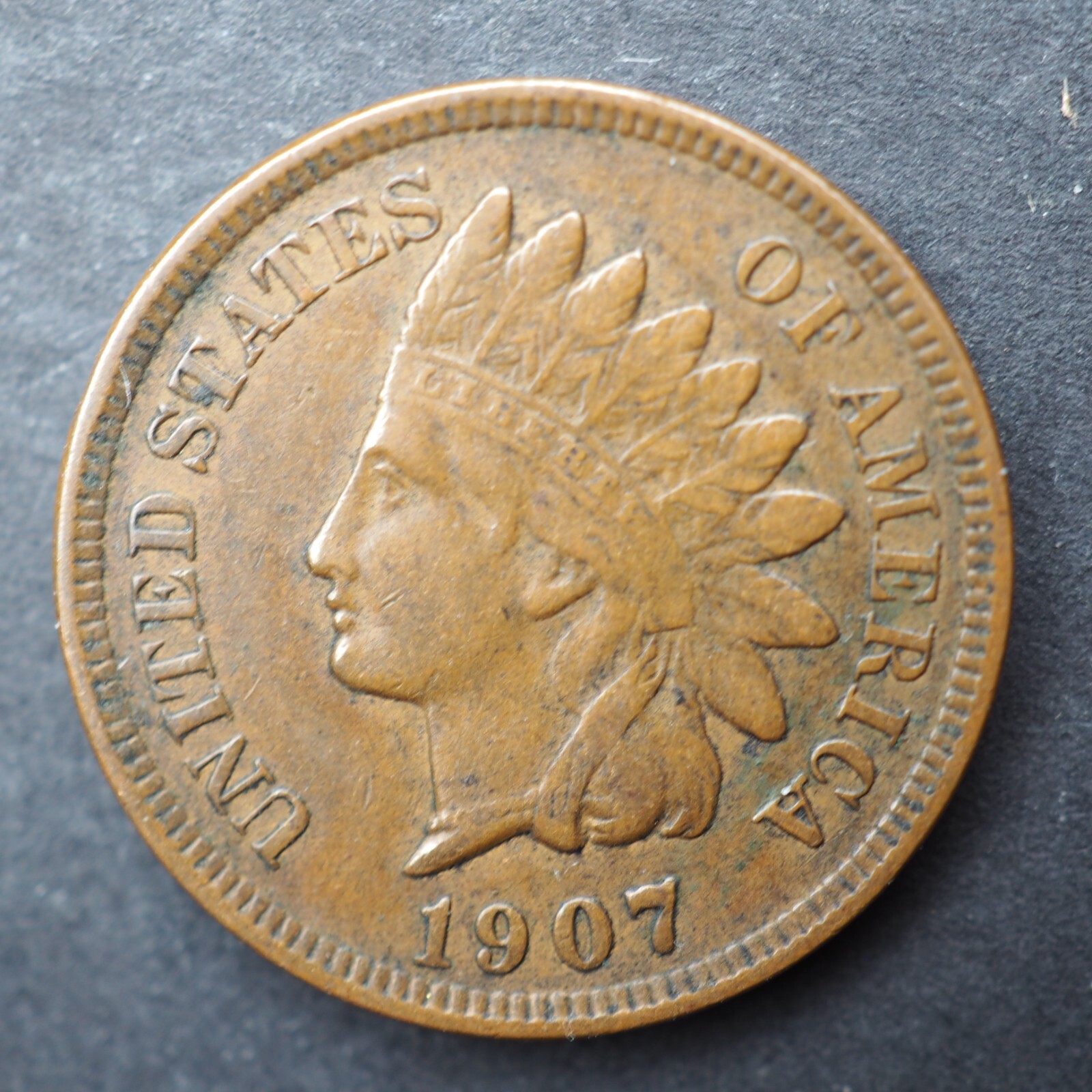 1907 INDIAN HEAD CENT **NICE COIN!** FREE SHIPPING! M4938