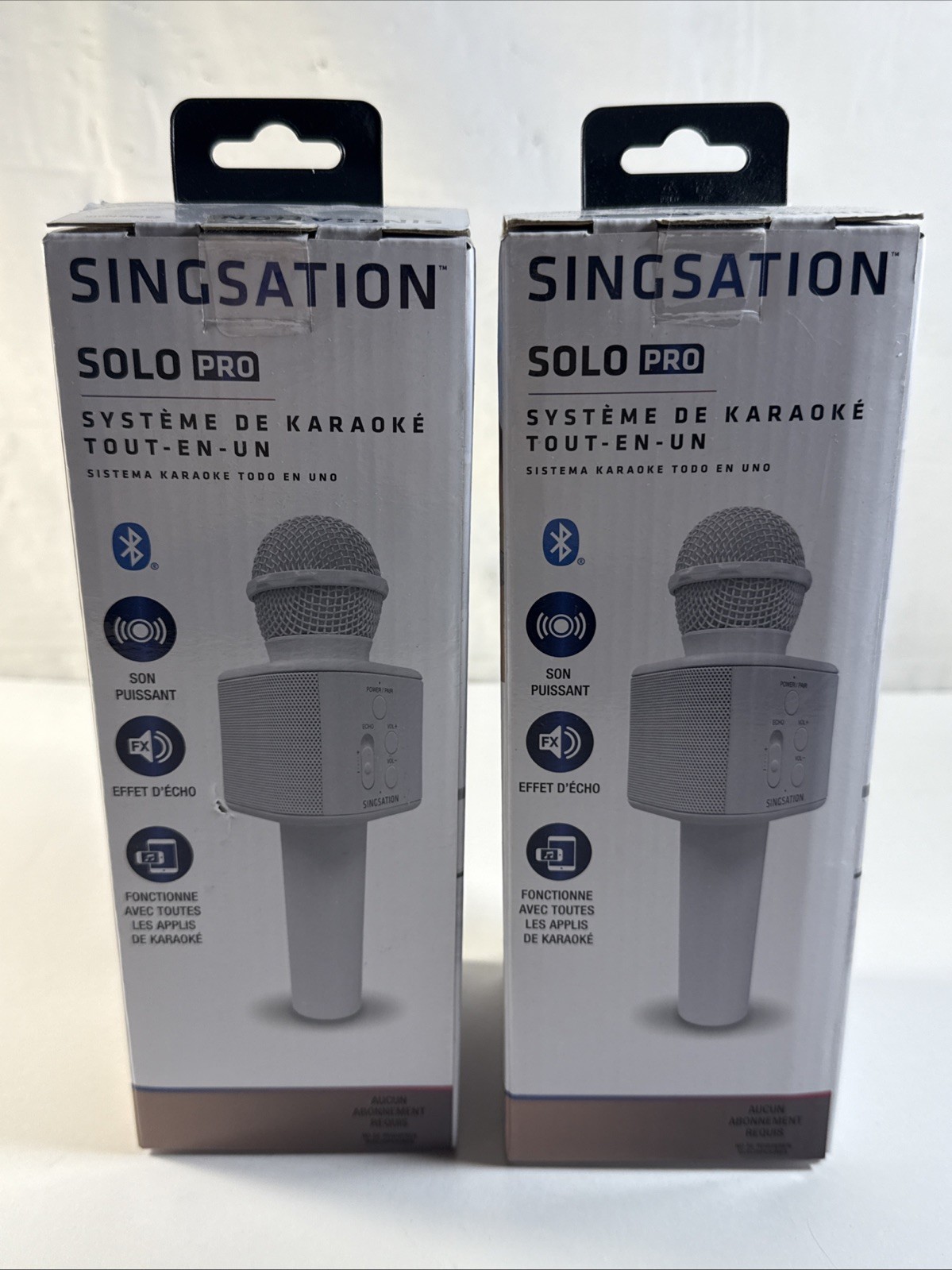 Portable Karaoke Machine - Singsation Solo-Pro All-In-One Mic Lot Of 2 Sealed