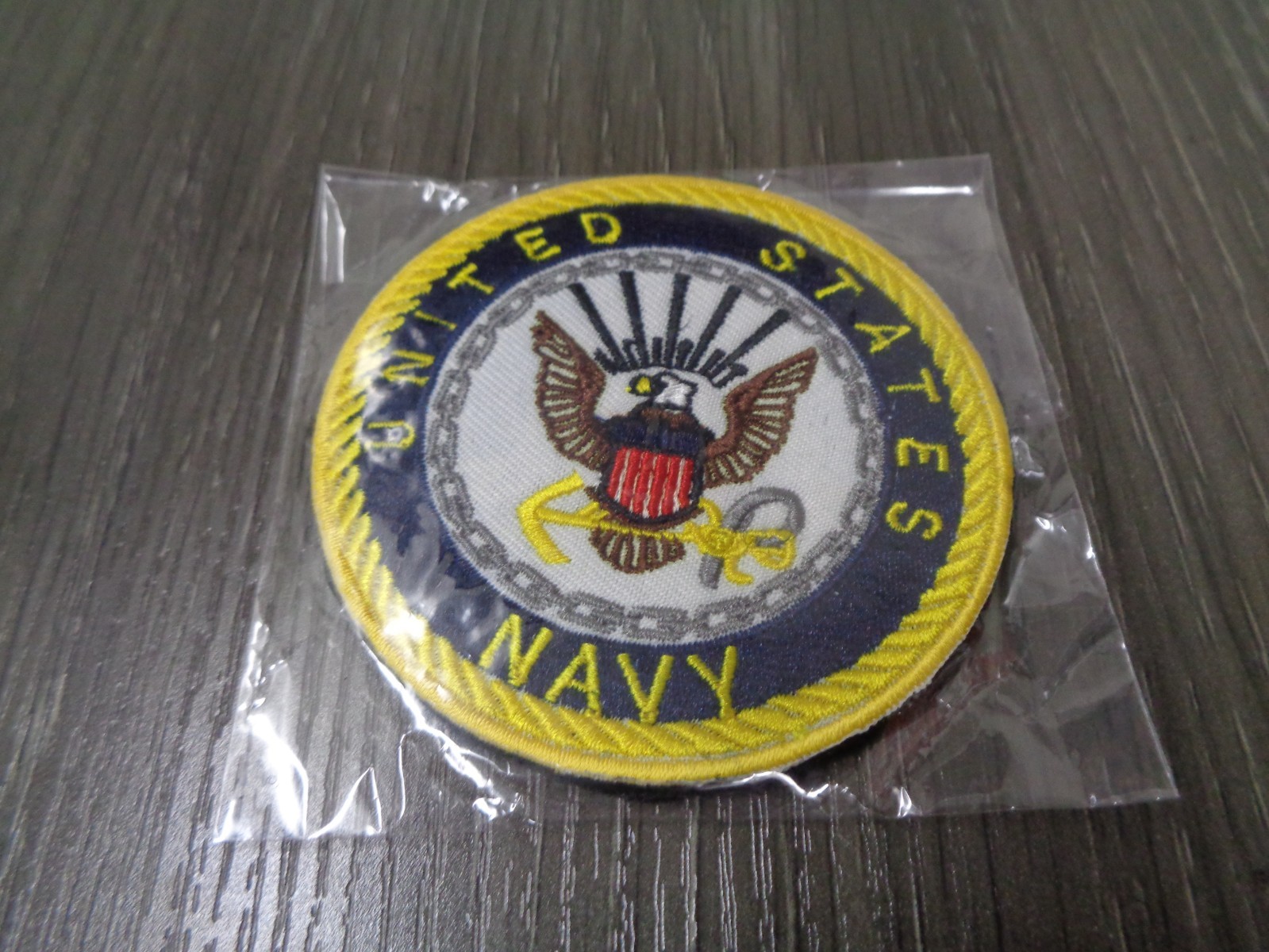 US NAVY COLOR LOGO Embroidered Hook and Loop Tactical Morale Patch 3 INCH NEW