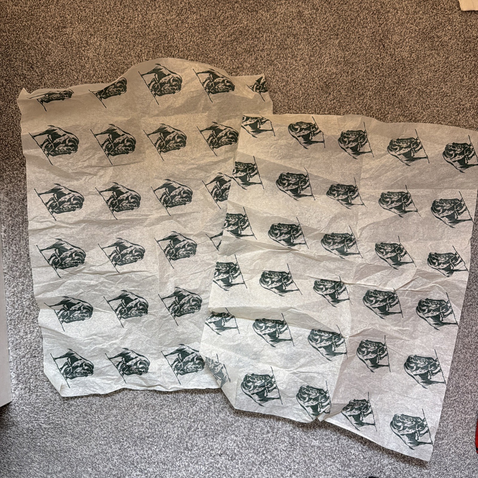 Buffalo Trace Kentucky Bourbon Distillery Branded Gift Tissue Paper 2 Sheets