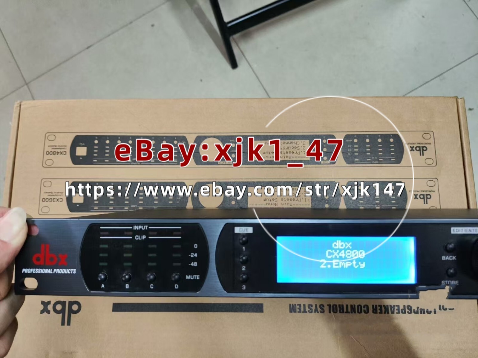 1PCS DBX 4800 CX4800 Digital Audio Processor by DHL or Fedex 90days Warranty