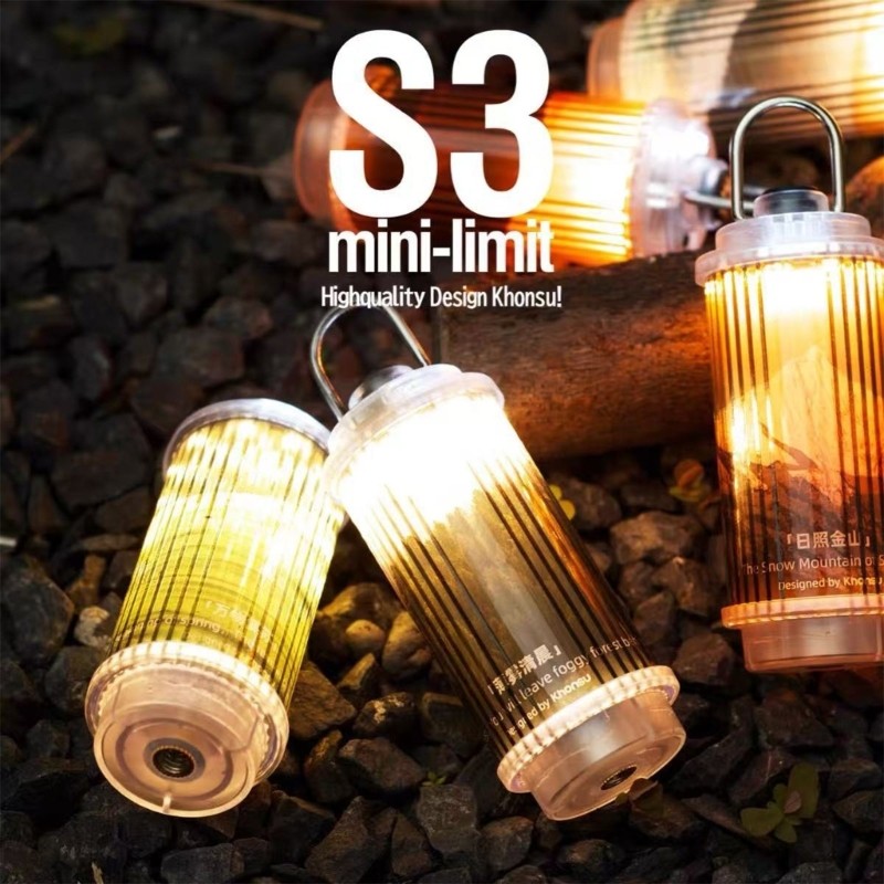 Rechargeable LED Hanging Camping Bottle Light Lamp with Eight Lighting Modes