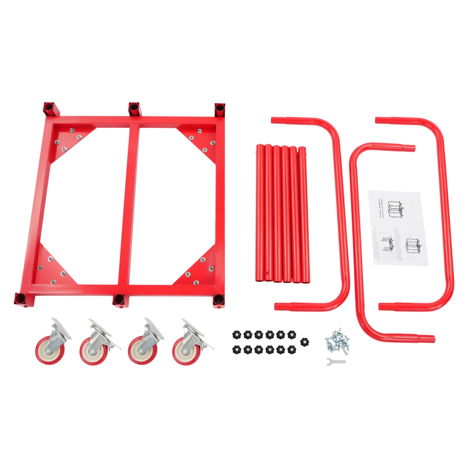 635kg/1400lbs Heavy Duty Panel Cart Q235 Steel Panel Truck Panel Cart 31*28*35in