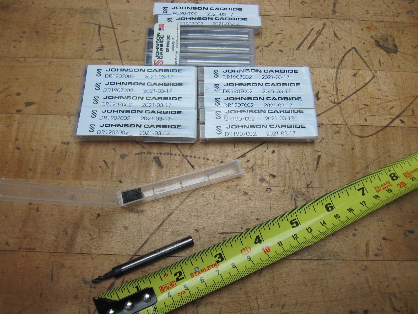 Johnson Carbide solid carbide step drills countersink 2.2mm x 1/8" (@D70)