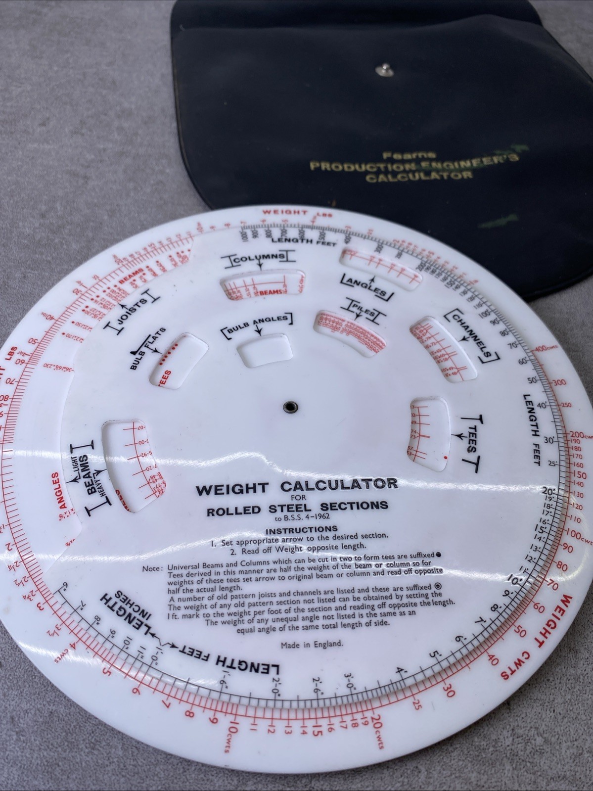 M H Mear & Co Production Engineers Calculator