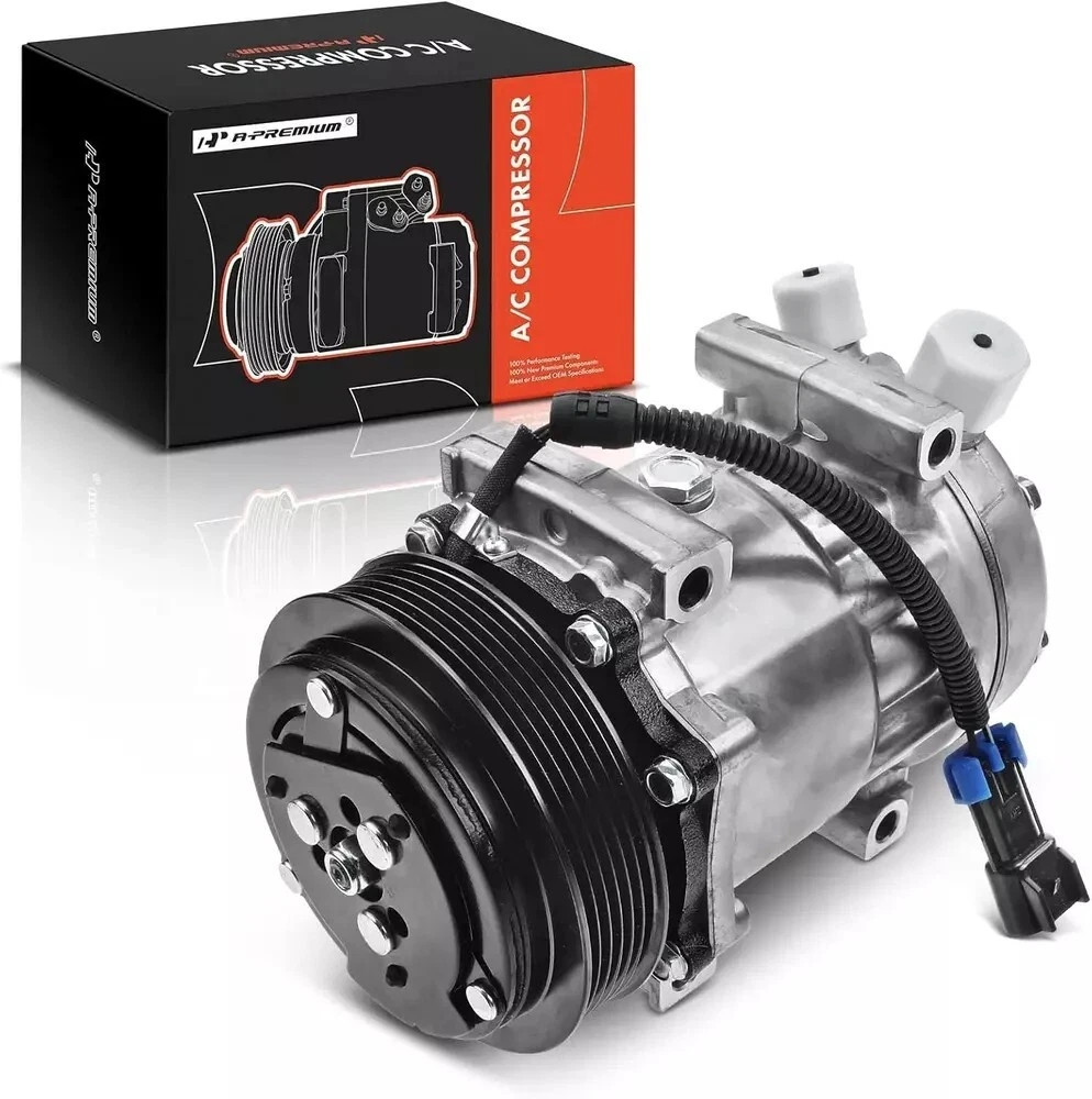 Air Conditioner AC Compressor with Clutch Caterpillar Freightliner Kenworth Mack