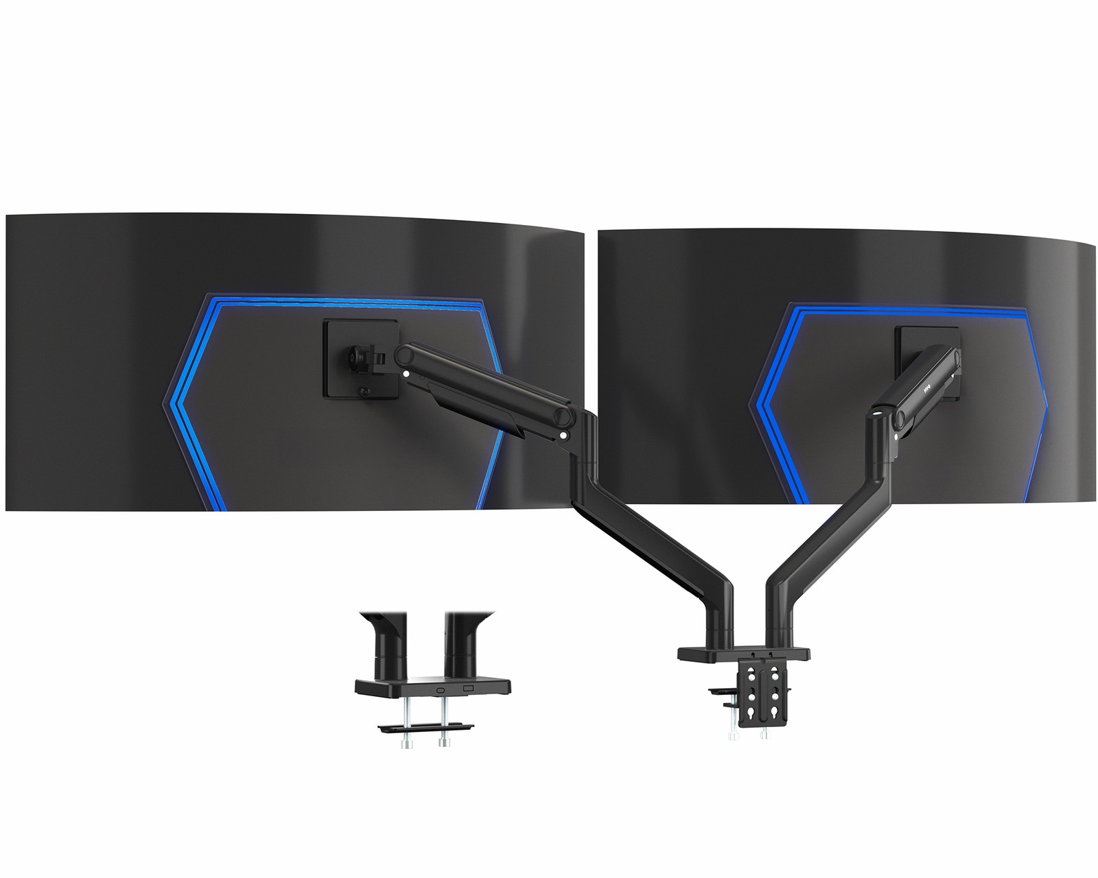 VIVO Tension Spring Dual Ultra Wide Monitor Mount, Up to 45" Computer Screens