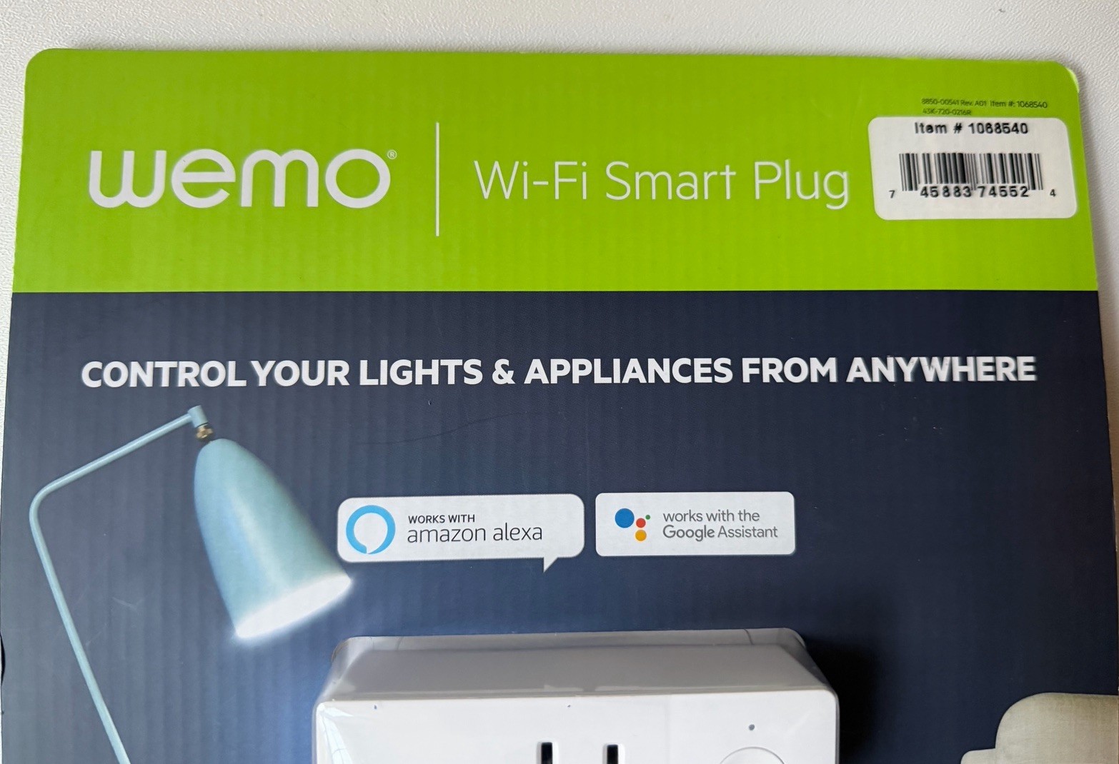 2-Pack Wemo 1068540 Mini Smart Plug Works with Amazon Alexa, Nest & Google