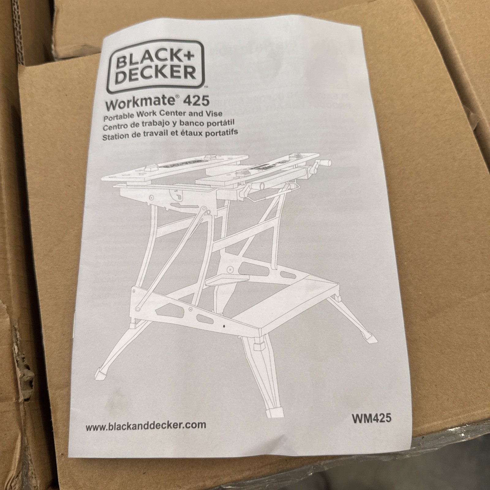 BLACK+DECKER Portable Workbench, Project Center And Vise - WM425-A