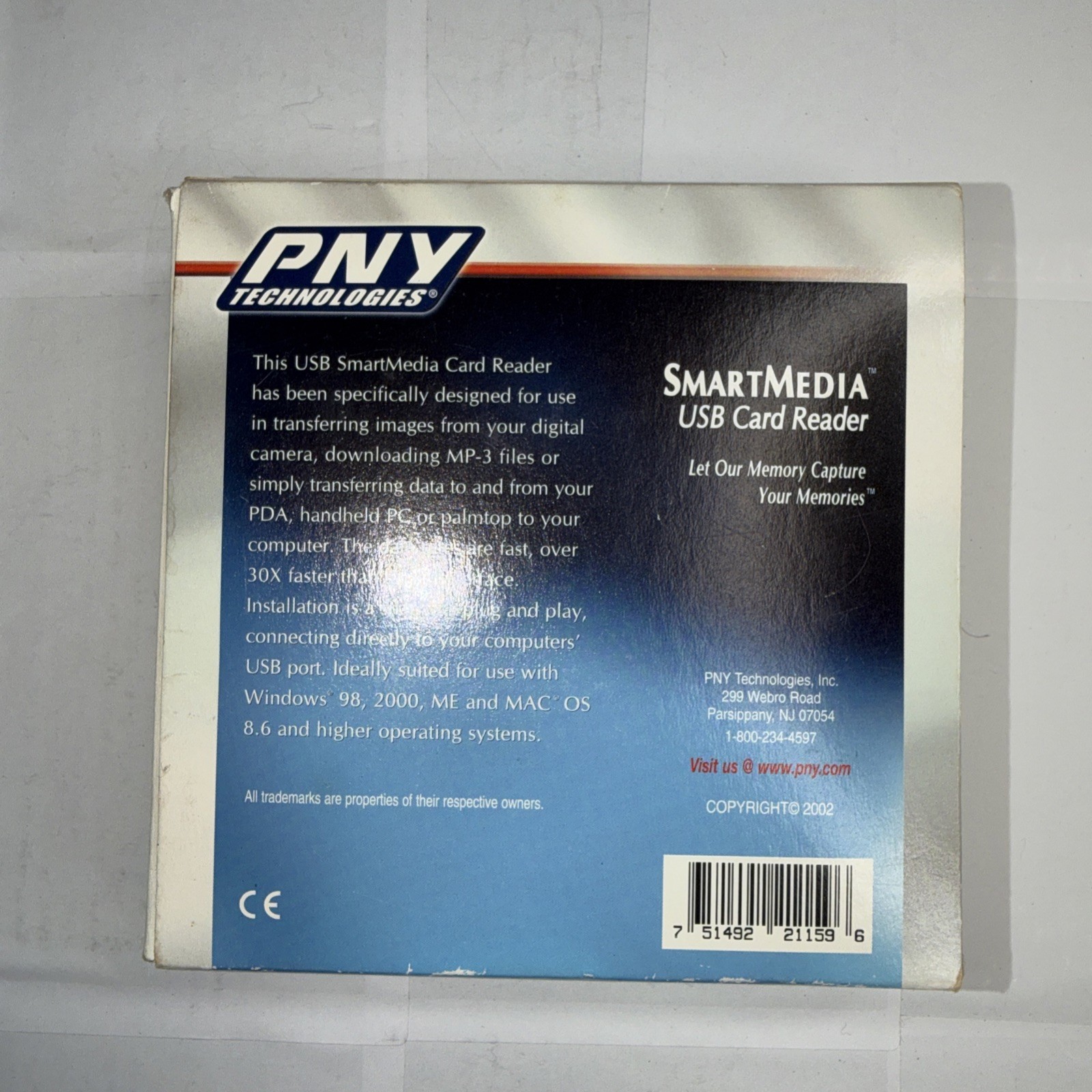 BRNAD NEW SEALED -SMART MEDIA USB Card Reader for old Operating System