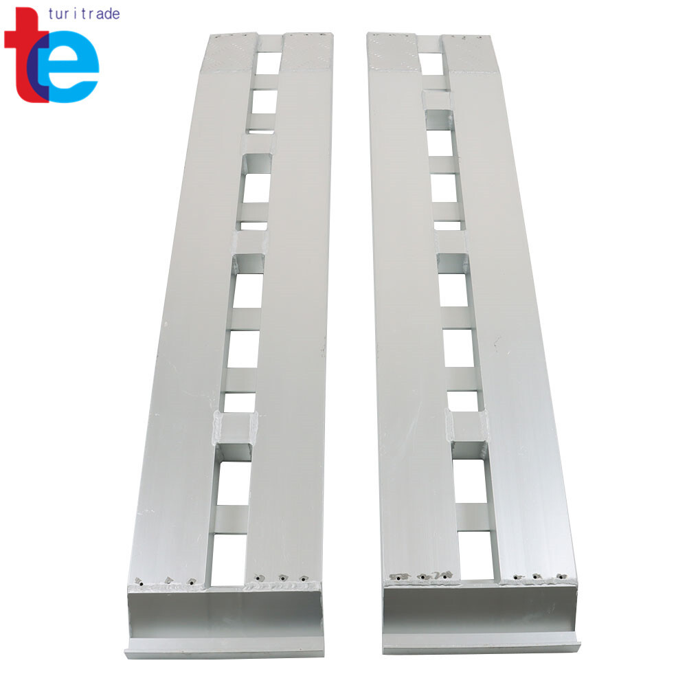 60'' x 12'' 1 Pair Aluminum Ramps 6500Lbs Car Trailer Truck Ramps Hook End