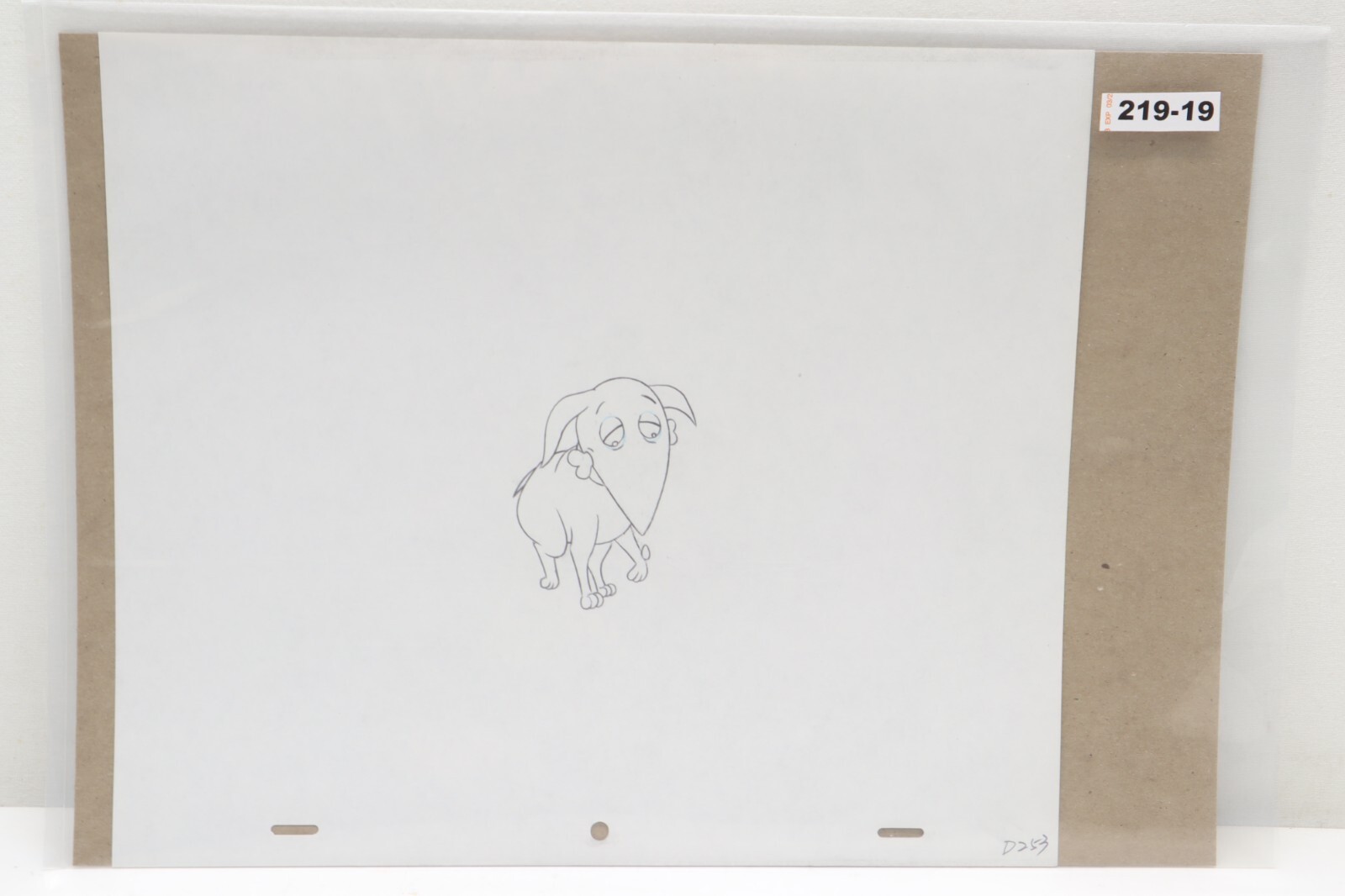 Family Dog Hand Drawn Animation Production Drawing Sketch Art (219-19)