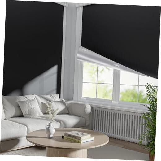 Portableout Shades for Windows - 100%out Window 42"W x 60"L (Pack of 1) Black