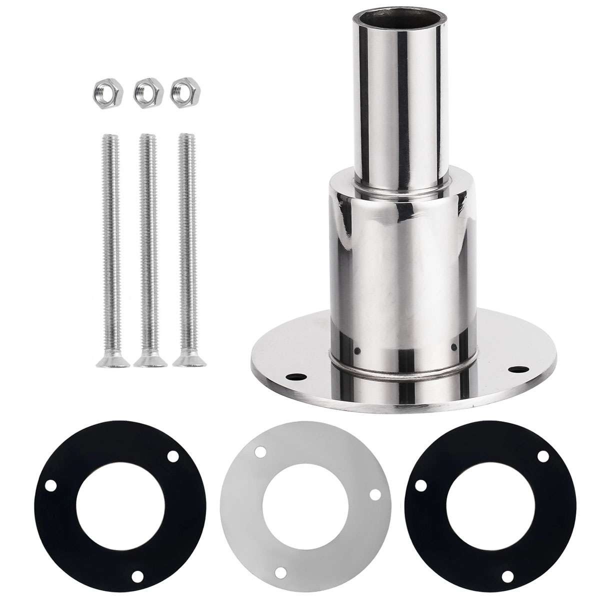 Thru Hull Exhaust Fitting, 24mm 316 Stainless Steel Tube Pipe, For Diesel Heater