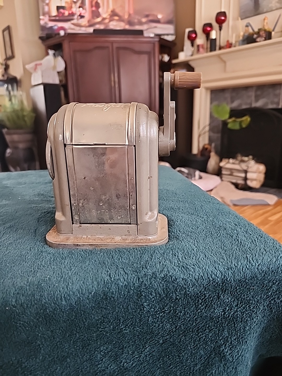 Vintage 1950's Pencil Sharpner Bostonn 55 Ranger 6 Hole Pencil Sharpener