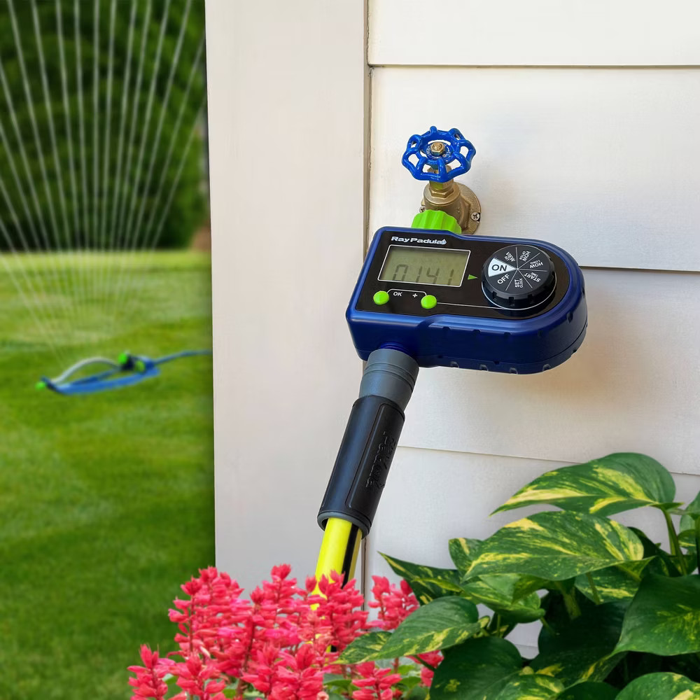 Ray Padula 1-Zone Electronic Sprinkler Timer: Digital Display
