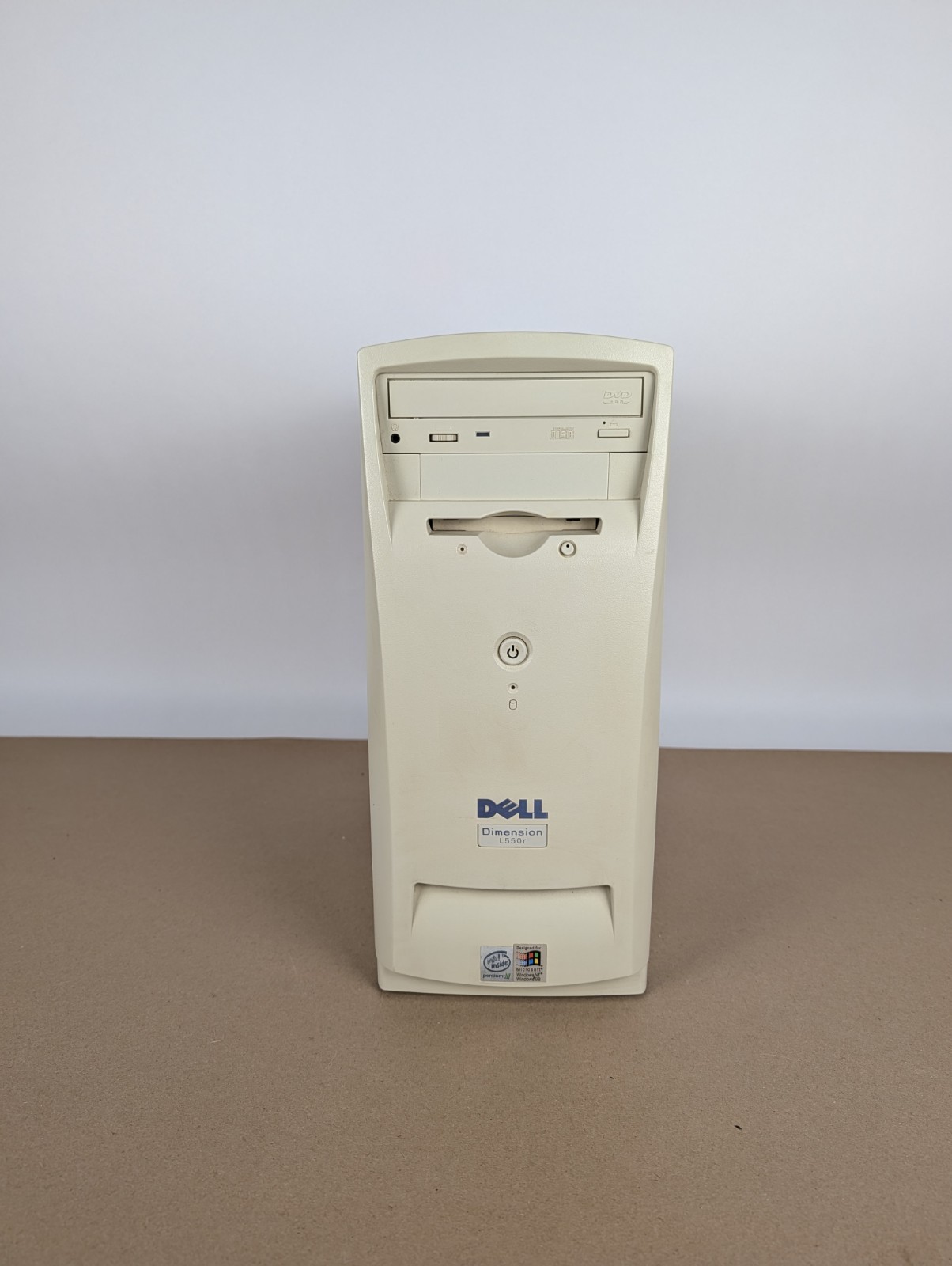 Retro Dell Dimension L550r minitower PIII PC 128MB RAM 10GB HDD Windows 2000 Pro