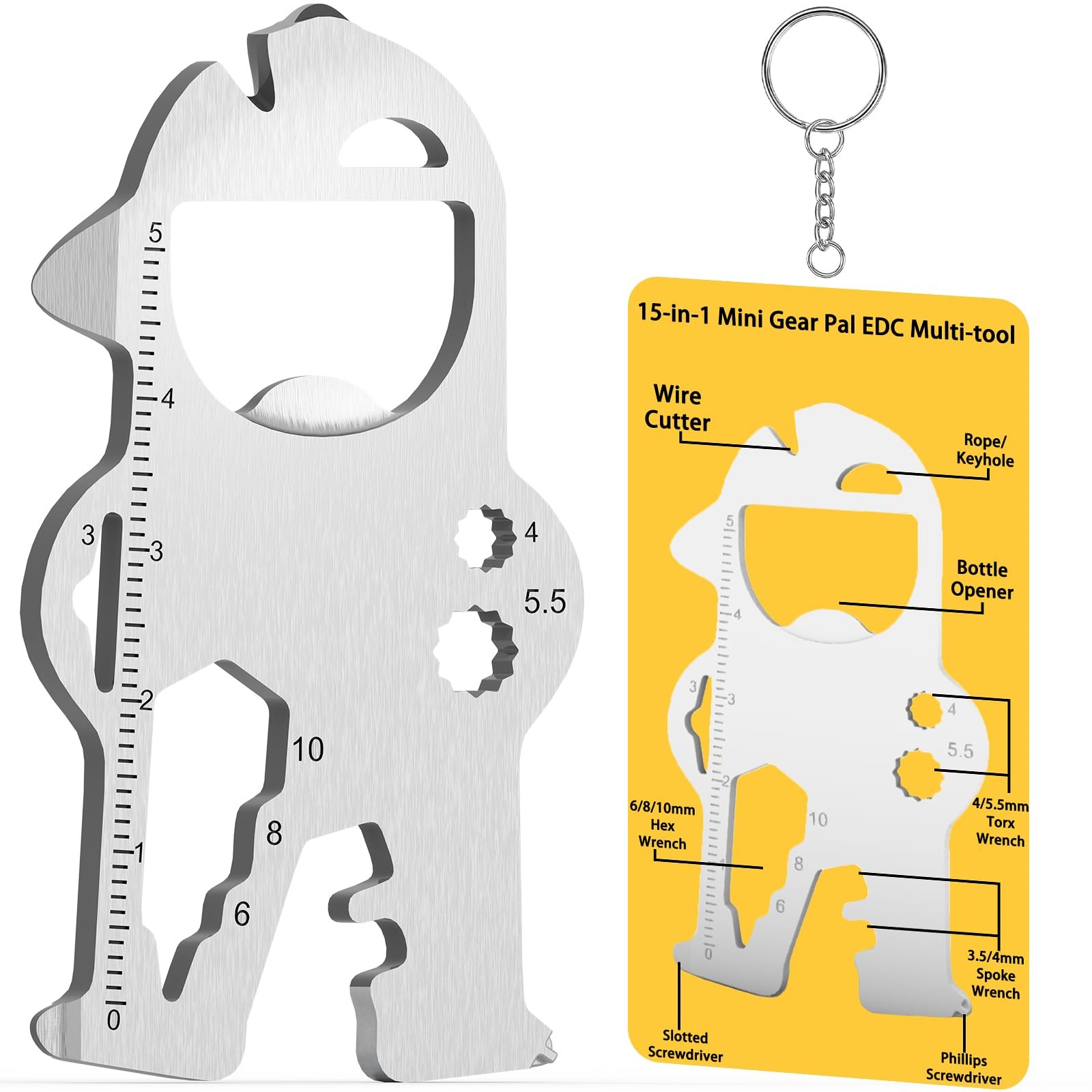 Funny Teens Boys Gift Ideas - Unique Back To 2.87x1.6x0.1inch, Silver (Color)