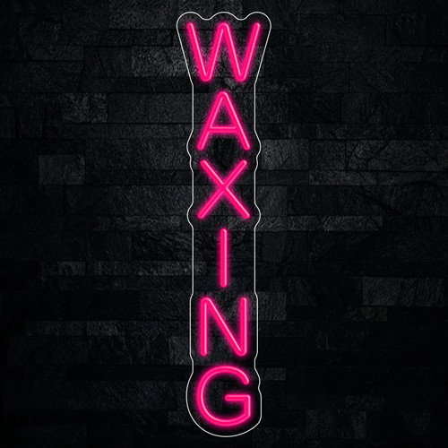 Waxing LED Neon Sign 6"L x 27"H #32859