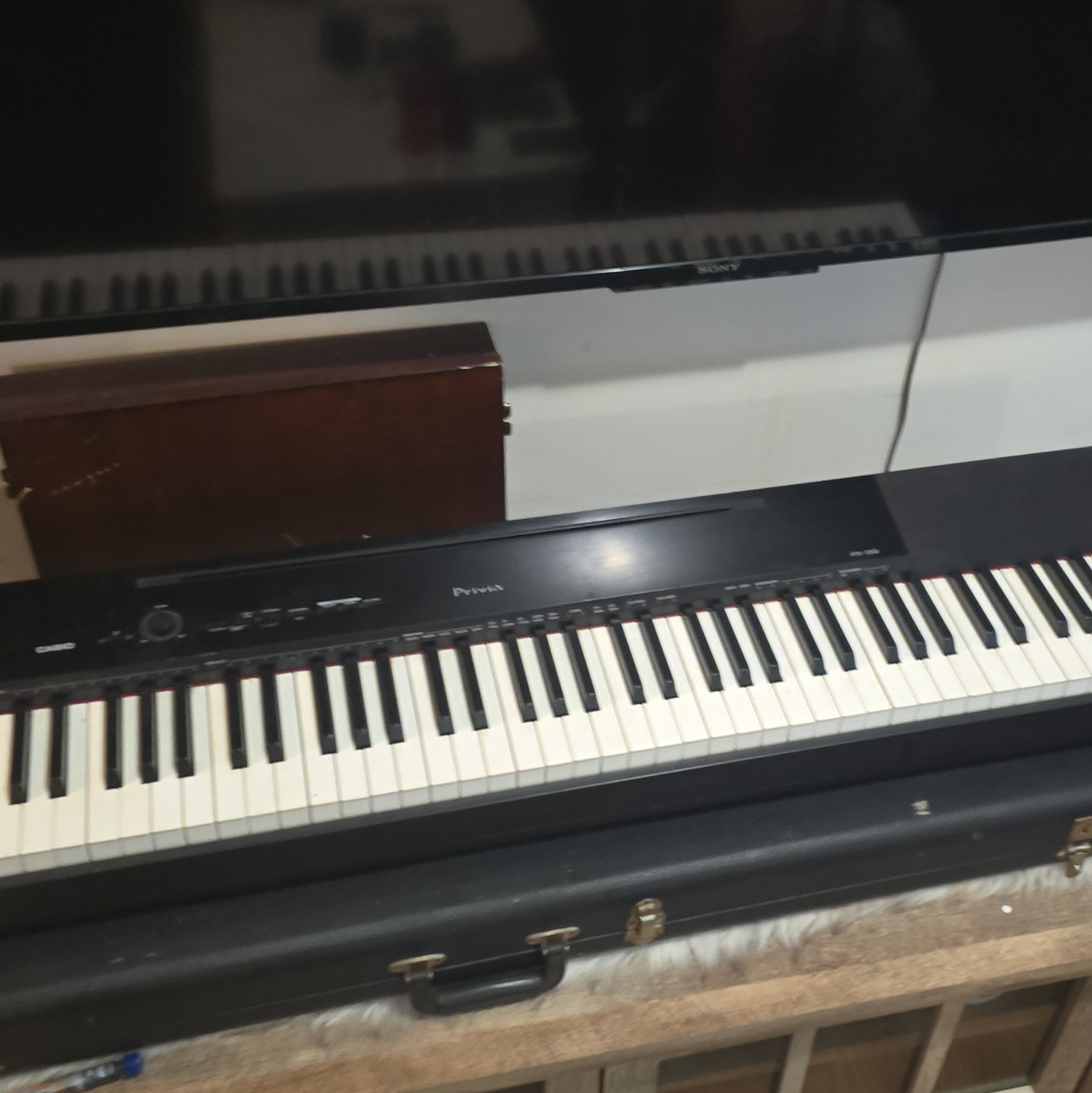 Casio Privia PX-150 88-Key Weighted Digital Piano Black Stand Pedal Speaker